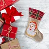 14 Inch Large DIY Linen Diamond Painting Xmas Stocking Hanging Gift Candy Bag Kits(20x35cm)