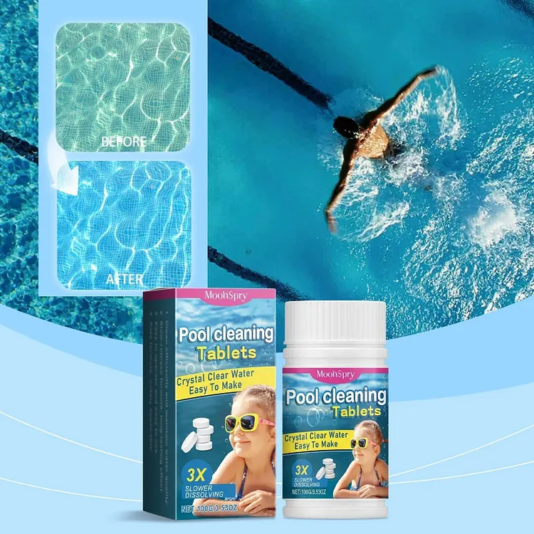 🏊&zwj;♂️ Pool Cleaning Tablets for Crystal Clear Water &ndash; Drop, Dissolve, Dive In! 🌊✨ 