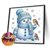 (4er Pack) Weihnachten - Speziell geformtes Diamantgemälde - 30*30cm