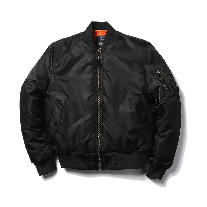 Men's Classic MA1 Thickened Coat Pilot Jacket Air Force Navy Army Baseball Jersey