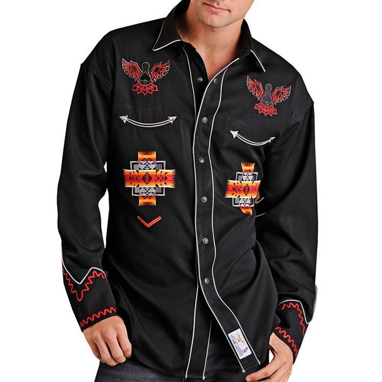 Men's Long Sleeve Snap Western Shirt