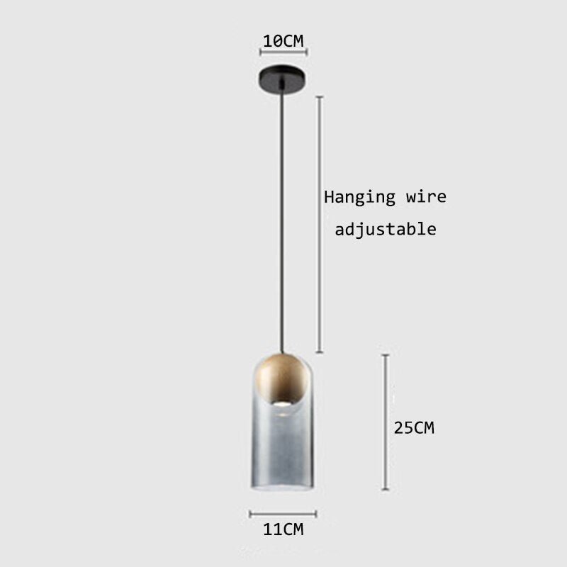 Nordic Loft Pendant Lights Wood Art Glass Pendant Lamp Lighting Modern LED Cafe Bar Living Room Lamp Bedroom Decor Light Fixture