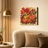 Framed Maple Pumpkin - DIY Button Art Painting Kit for Creativity DIY Pearl Dot Crafts for Gift Home Wall Decor 30*30CM