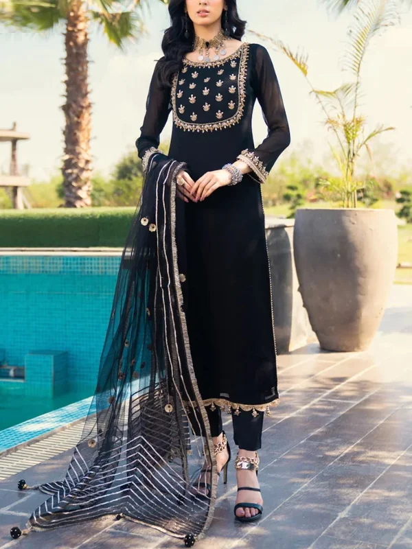 Round Neck Printed Long-sleeved Top And Trousers Suit