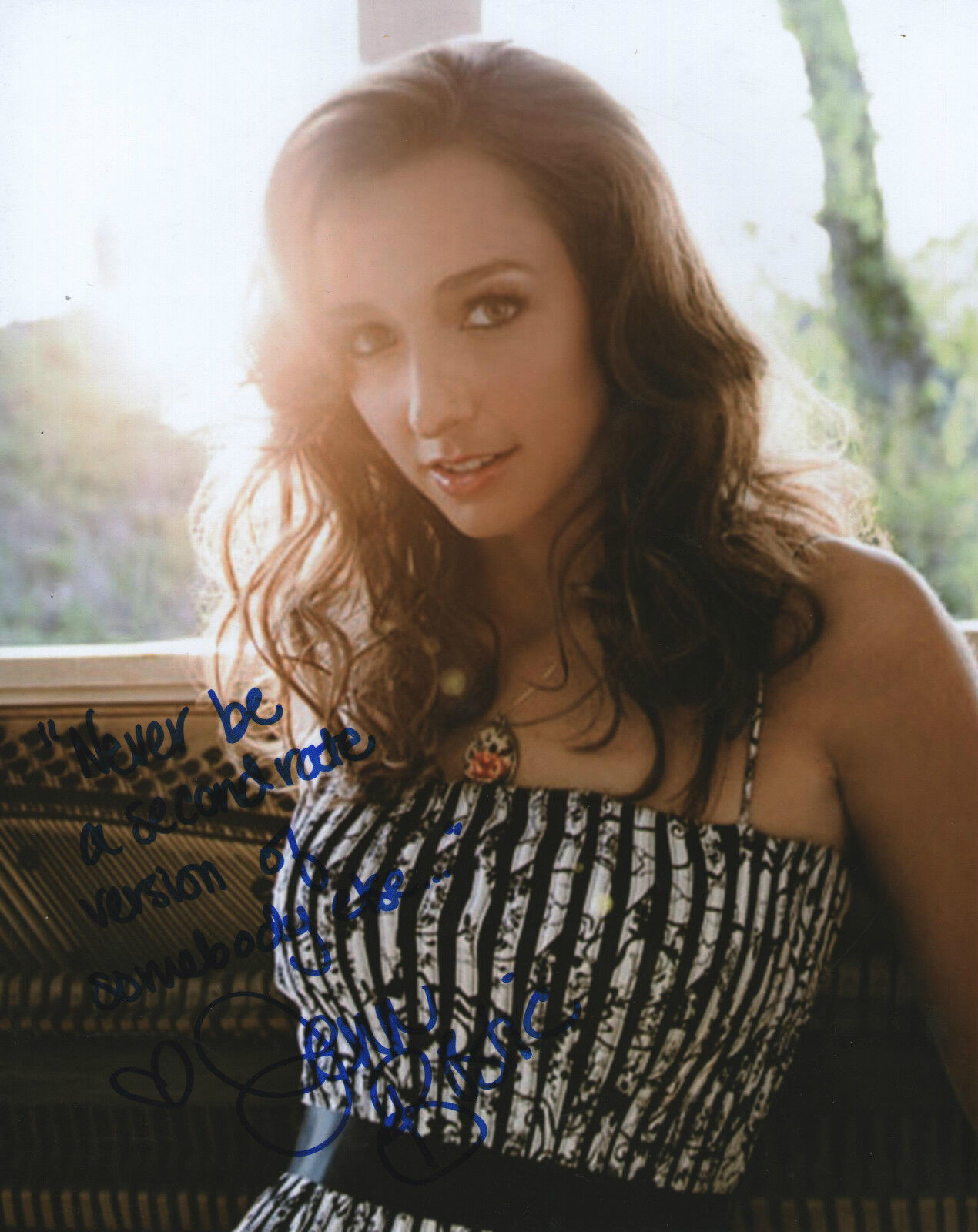 Jenn Bostic *JEALOUS OF THE ANGELS* Signed 8x10 Photo Poster painting J1 COA GFA PROOF!