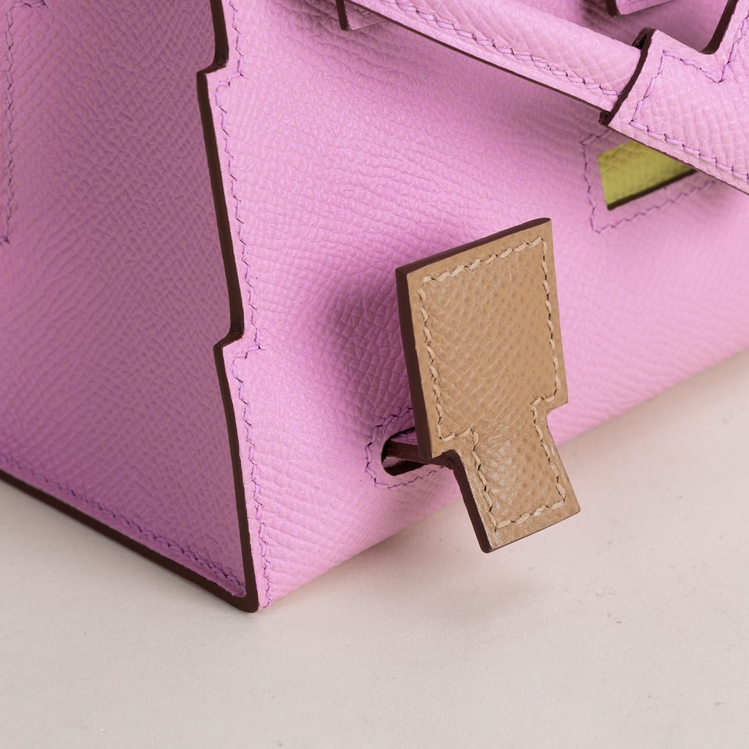 Kelly Doll Epsom X9 Mauve sylvestre/4B Biscuit/9R Lime/l2 Nata PHW