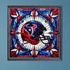 Club de rugby-Peinture diamant ronde abdominale partielle-40*40cm