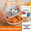 Reusable Aluminum Foil Food Covers Elastic Bowl Covers Fits Various Dish Shapes Food Warmers for Home Dining Parties Outdoor Picnics