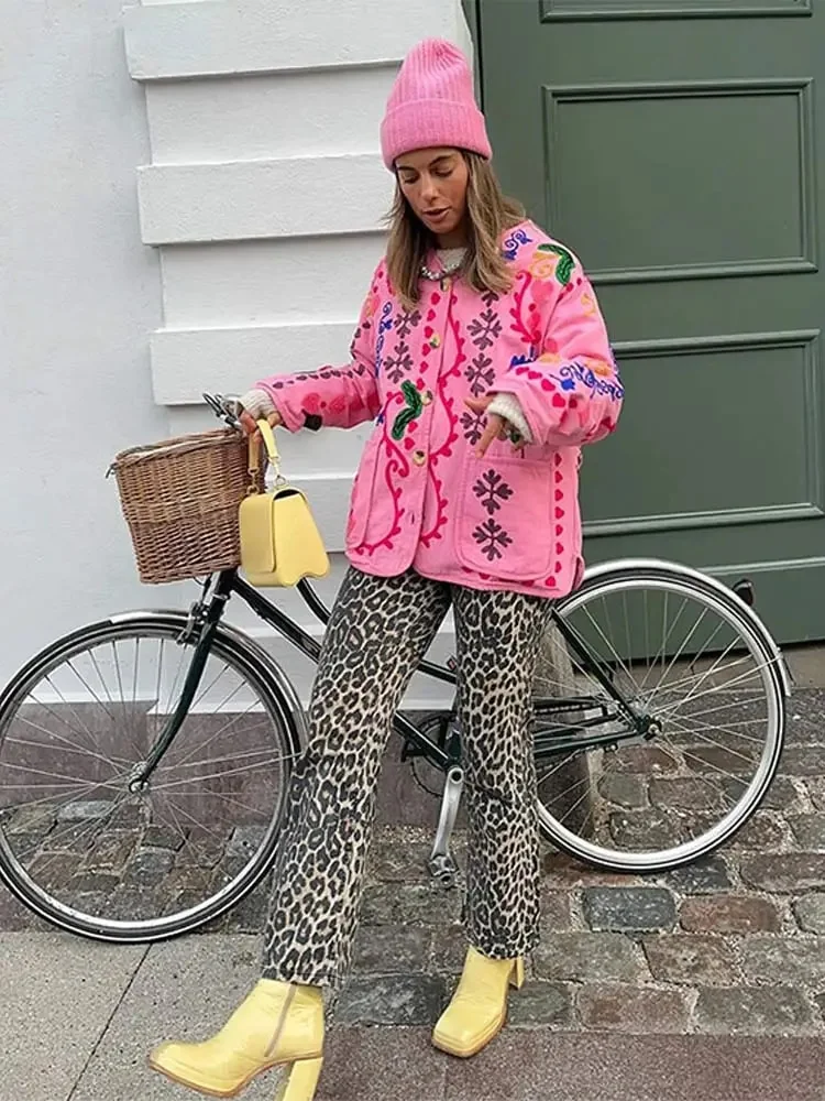 Churchf Print Pants Women Sexy Fashion Versatile Casual Pants High Waist Trousers 2024 Spring Fashion Lady Loose Streetwear-Outfit Ideas