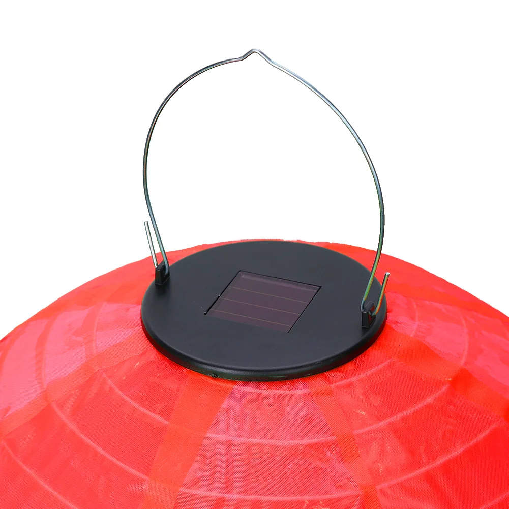 30cm Solar Hanging String Light Garden Holiday Lantern LED China Lamp (Red)