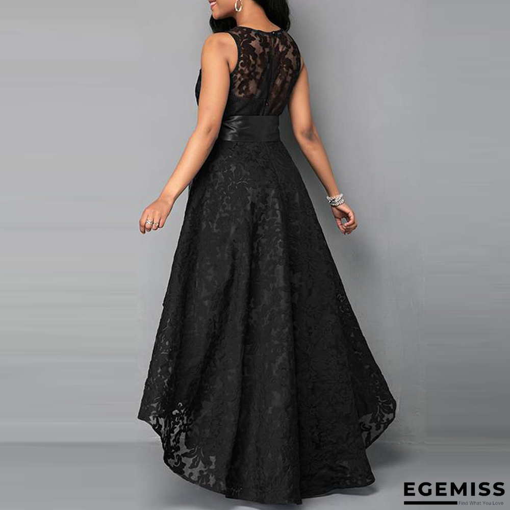 Casual Lace Women Dress Tunic Irregular 5XL Swing Sleeveless Ladies Plus Size Dress | EGEMISS