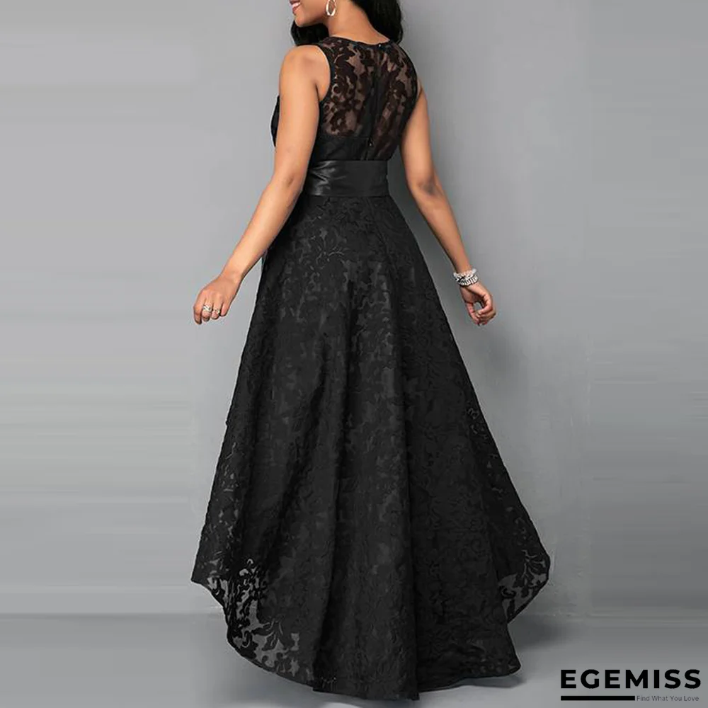 Casual Lace Women Dress Tunic Irregular 5XL Swing Sleeveless Ladies Plus Size Dress | EGEMISS