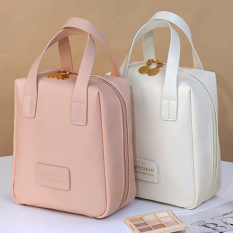 Cloudy Shell PU Cosmetic Bag Travel Portable Handheld Wash Bag