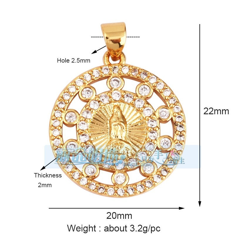 1 Piece 17*24mm 20 * 23mm Copper Human Pendant Jewelry Accessories