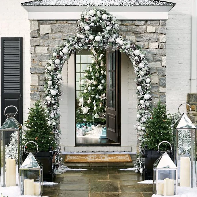 THE CORDLESS PRELIT FROSTED NIGHTS HOLIDAY B TRIM