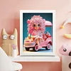 Cartoon Little Girl Diamond Art Painting Kits with Frame 