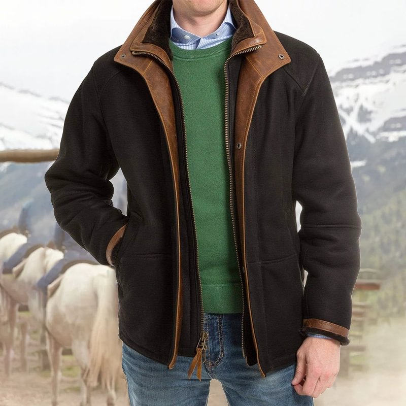 Men's Casual Mixed Color Long Sleeve Jacket / [viawink] /