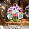 Purple Garden-DIY Embroidery Kit with Pattern Cotton Threads Needles Hoop 30*30cm/11.81*11.81in tapestrymarket