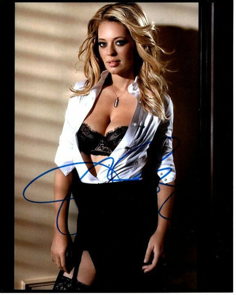 Jeri ryan signed autographed 8x10 sexy lingerie Photo Poster painting