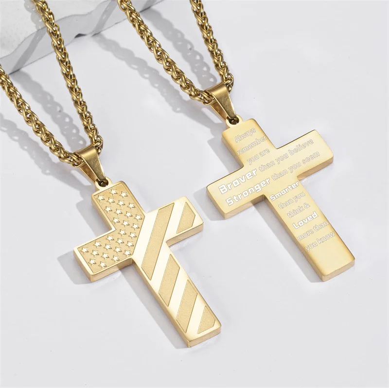 🔥Christmas Hot Sale 50% OFF🔥Stainless Steel Cross Pendant Chain