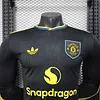 Joyfball 2025/2026 Long Sleeve Player Version Manchester United Third Away Football Shirt 1:1 Thai Quality（The player version jersey is a bit tight, please pay attention to the size selection）