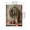 Christmas Wreath-11CT Stamped Cross Stitch 40*53cm/15.75*20.87in tapestrymarket