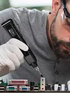 Electric Vacuum Chuck Suction Pen Anti-static & 3 Suction Cups for IC Component