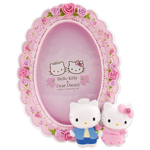 Hello Kitty & Daniel 4x6 Ceramic Bossed Photo Frame Rose Sanrio RARE A Cute Shop - Inspired by You For The Cute Soul 