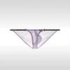 Men's Low-Rise Ultra-Thin Ice Silk Transparent U-Shaped Pouch Sexy Briefs