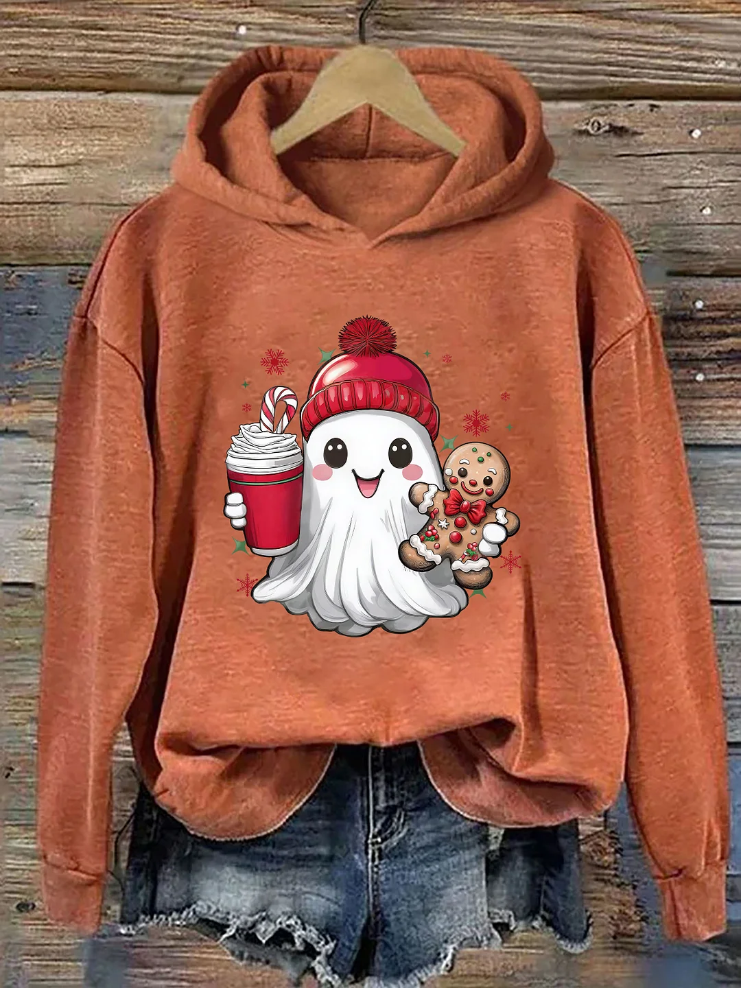 Cute Ghost Christmas Hoodie