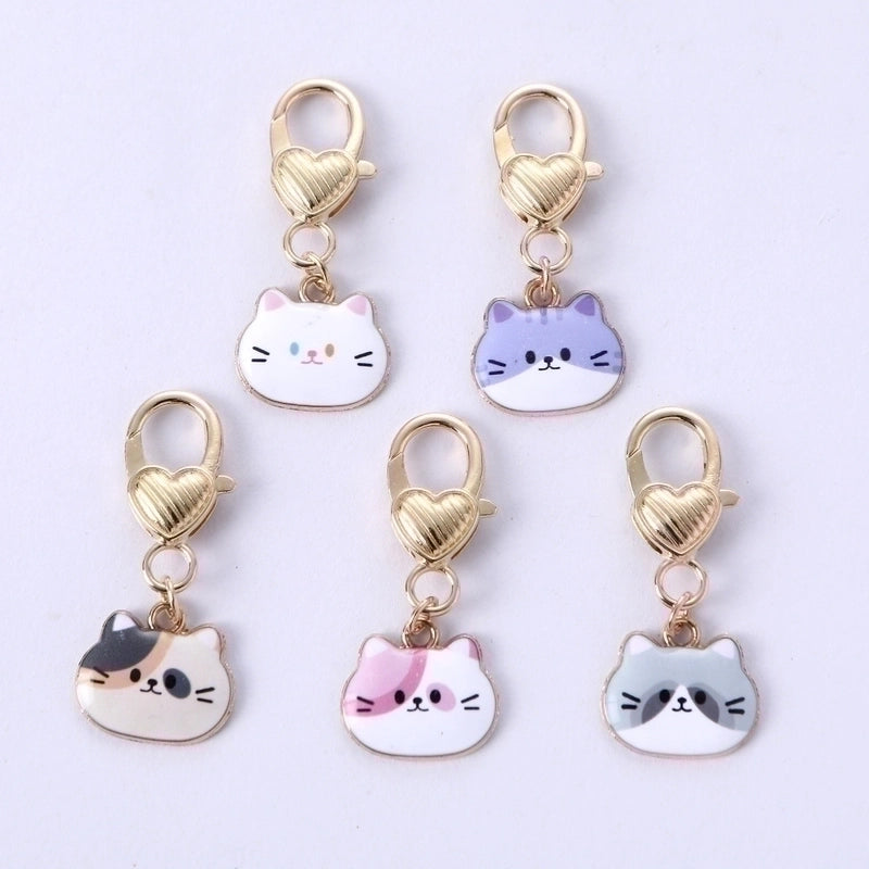 Minimalist Cat Zinc Alloy Women's Keychain