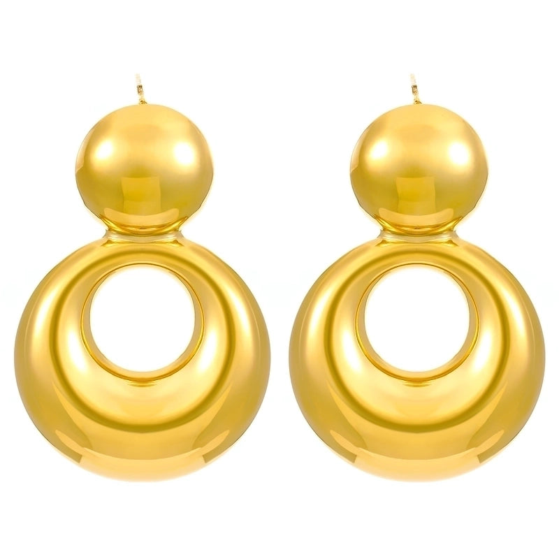 1 Pair Casual Minimalist Streetwear Geometric Plating 304 Stainless Steel Drop Earrings