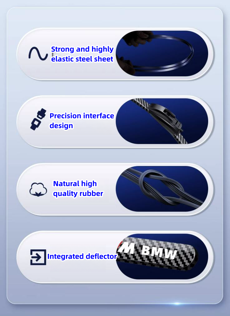 Carbon fiber pattern exclusive logo wiper(2PC)