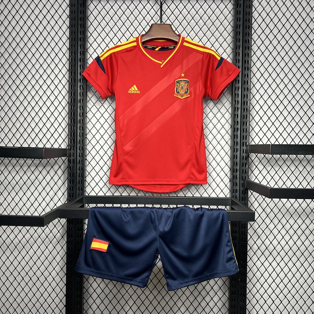 Retro Spain 2012 Home Stadium Kids Kit