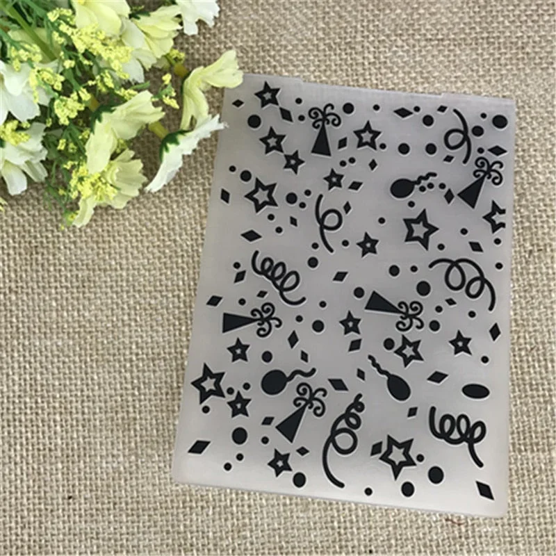 Plastic Embossing Folder party holiday scrapbook album card packing decoration cutting dies paper craft