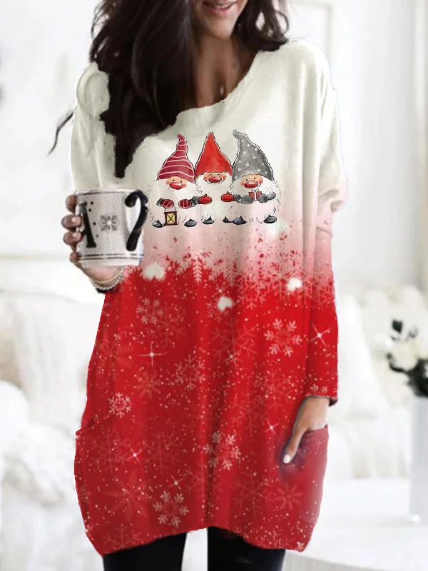 Wearshes Christmas Man Pocket Loose Tunic