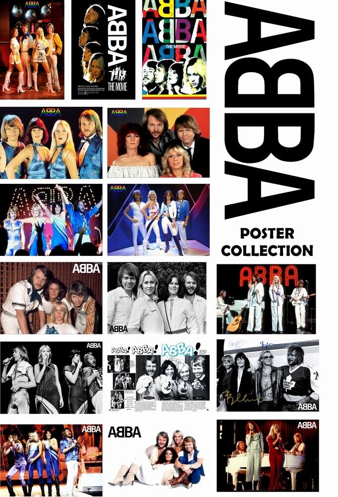 ABBA - POSTER COLLECTION - HIGH GLOSS Photo Poster painting POSTER -  POSTAGE