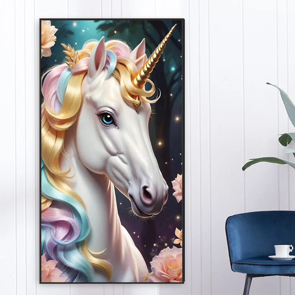 Diamond Painting - Full Round Drill - Unicorn(Canvas|40*70cm)
