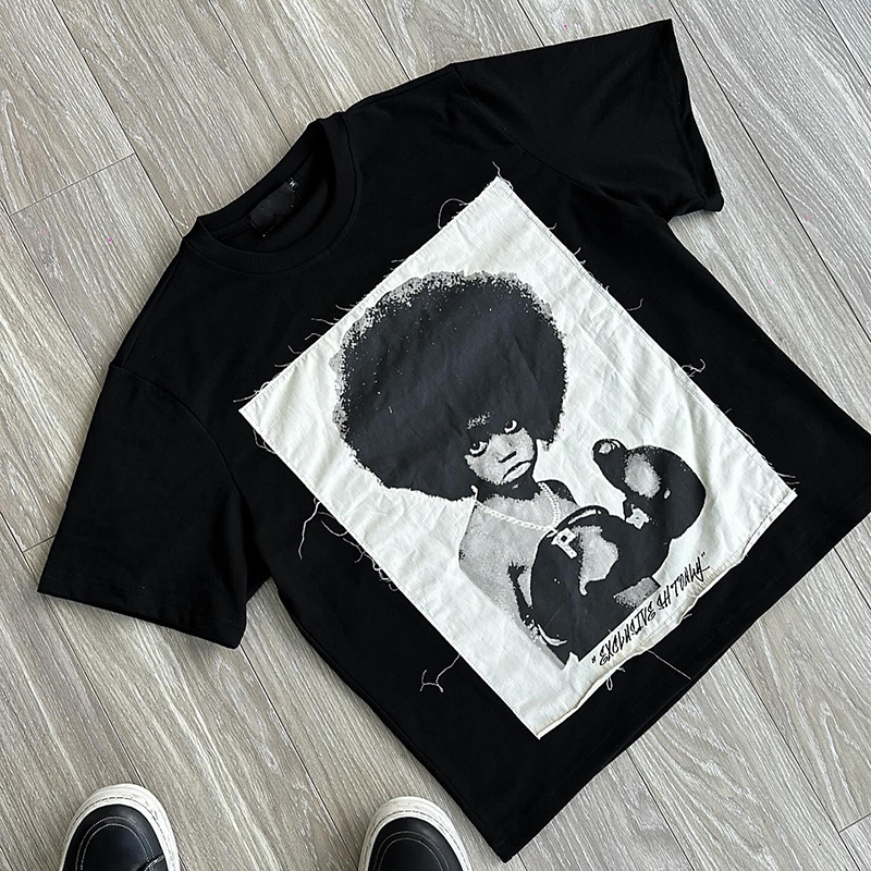 Vintage Boxer Child Graphics Printed Cotton T-Shirt - Sopula｜Premium Graphic Tees & Graphic Clothing