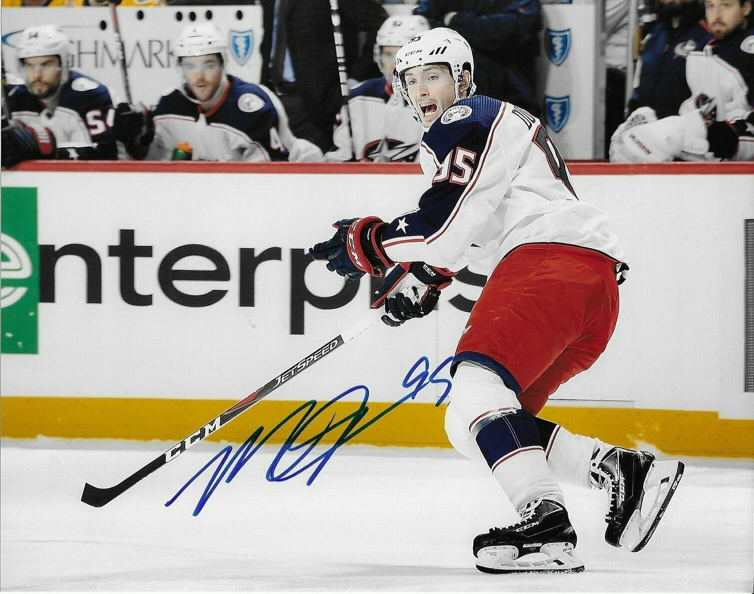 Columbus Blue Jackets Matt Duchene Signed Autographed 8x10 Photo Poster painting COA #1