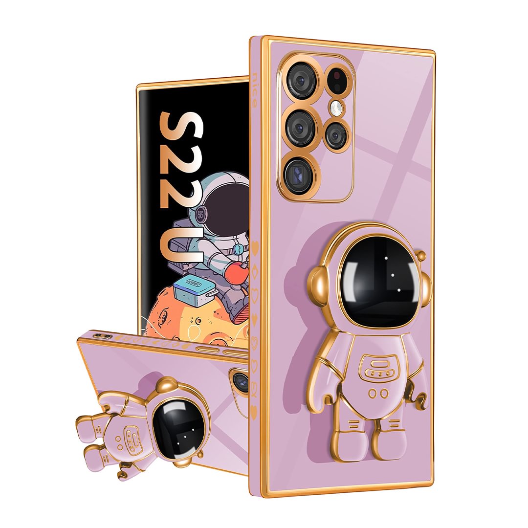 2023 New Update Cute Plating 3D Stand Soft Case for Samsung