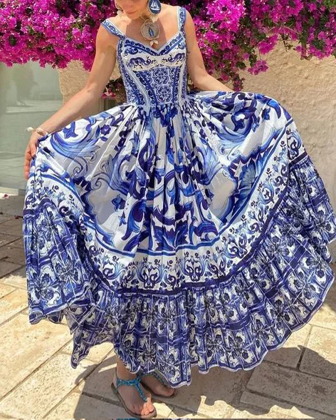 Sleeveless Solid Print Dress