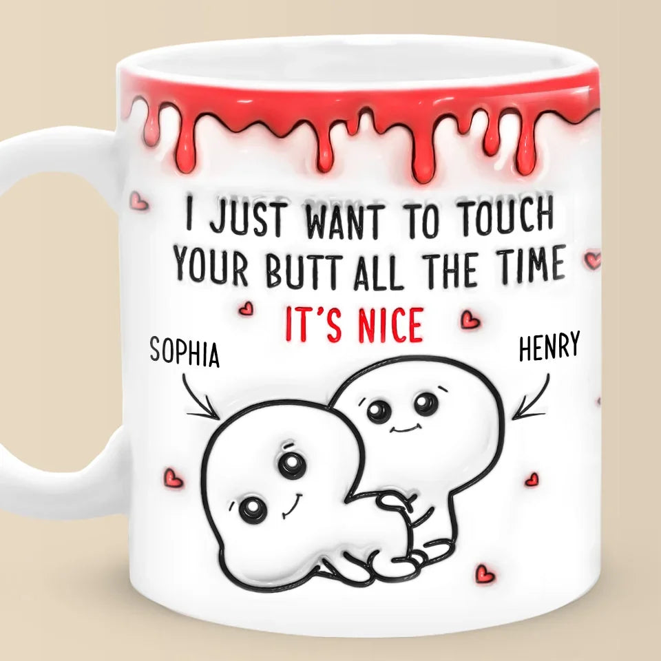 Loveyoufancy Loving You Is My Favorite Thing To Do - Couple Personalized Custom  Inflated Effect Printed Mug - Christmas Gift For Husband Wife, Anniversary