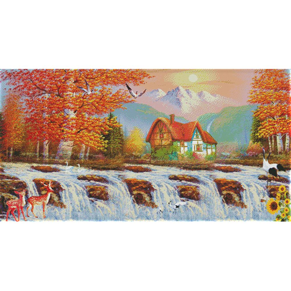 

Golden Age - 14CT Stamped Cross Stitch - 90*51cm, 501 Original