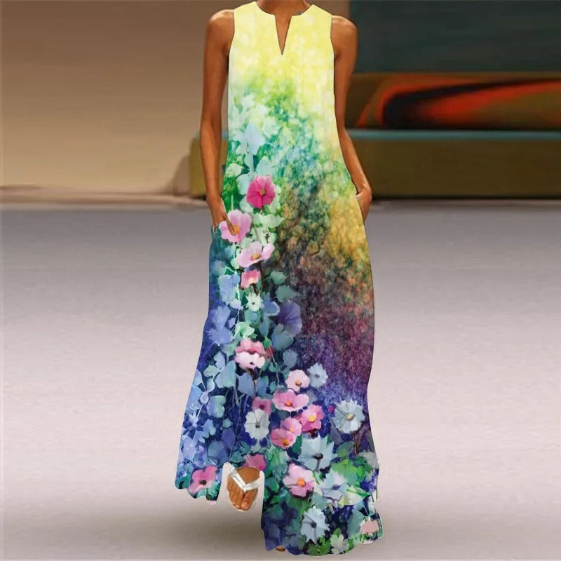 Dress with retro print | 168DEAL