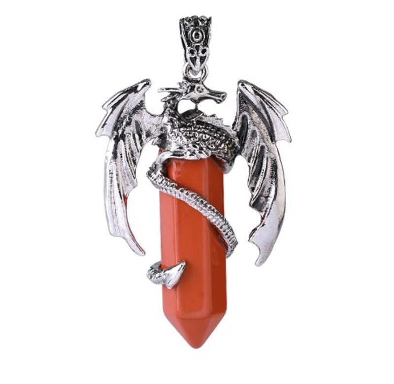 Cool Style Dragon Rope Copper Plating Inlay Natural Stone Unisex Pendant Necklace Necklace Pendant