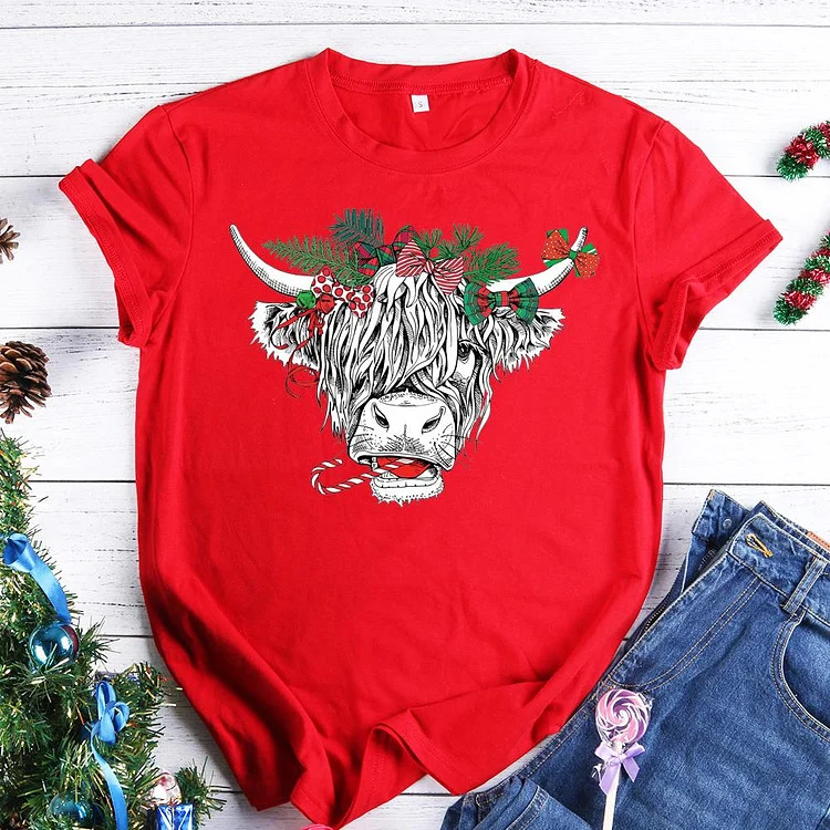 PSL - Christmas Cows T-Shirt Tee -613249