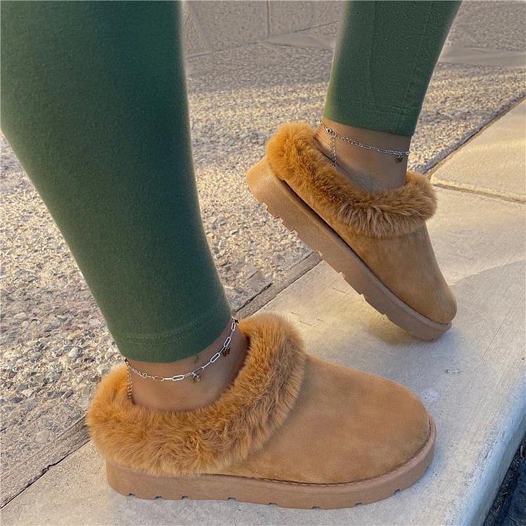 Christmas Sale! Winter Fur Comfy Sole Boots -boots