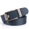 Unisex Vintage Outdoor Automatic Buckle Thickened Nylon Canvas Belt by Inlyline