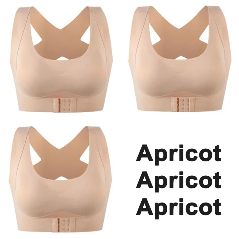 Women Bra Posture Corrector Bralette Front Closure Bras Fitness Vest Push Up Bra Female Brassiere Underwear Cross Back Tank Tops